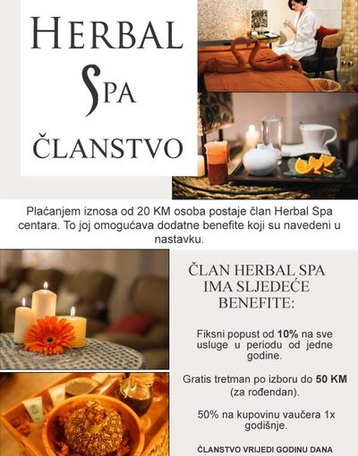 HERBAL SPA ČLANSTVO